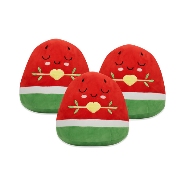 3 Watermelon Plushies - 30cm Soft Cuddly Pillow Adorable Muslim Doll [DEAL] | Ramadan & Eid Gift