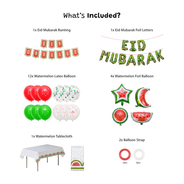 Green Eid Mubarak Palestine Themed Decoration Gift Set | 5 Items